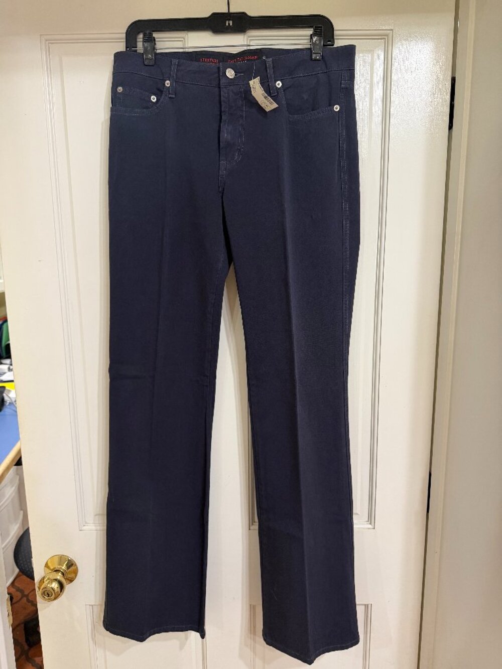 NWT $140 Fabrizio Gianni Soft Stretch Jeans NAVY sz 10